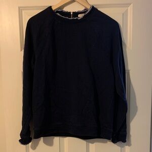 J. Crew Women's Navy Sweatshirt